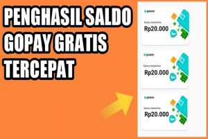 Aplikasi apk Penghasil Saldo Gopay Tercepat paling populer, game penghasil uang gopay legit