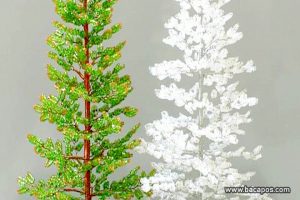 Cara Membuat Kerajinan Pohon dari manik-manik