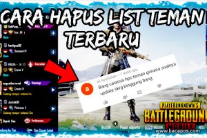 Cara Menghapus Teman Di PUBG Hapus Pertemanan di Game PUBG Mobile