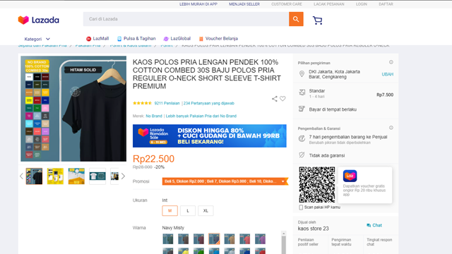 Gambar produk cara pesan baju di lazada