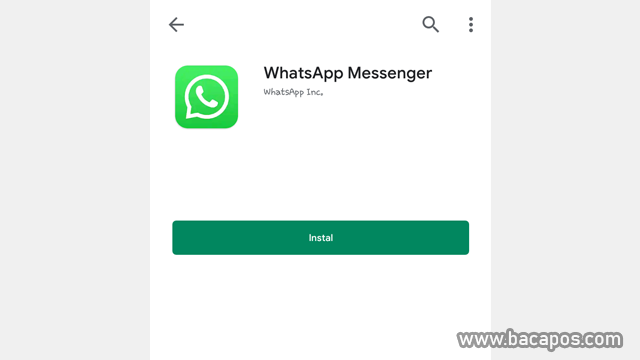 Install Ulang Aplikasi Wa