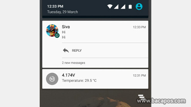 Notifikasi Pop Up whatsapp