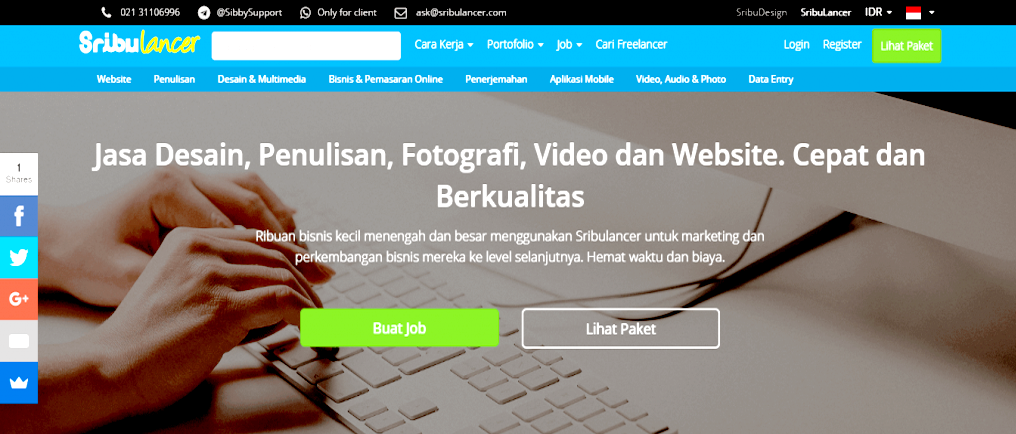 Situs Sribulancer situs freelance terkenal di indonesia