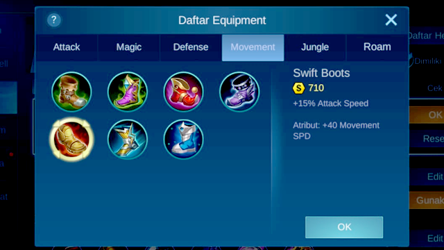 Swift Boots build layla revamp terkuat