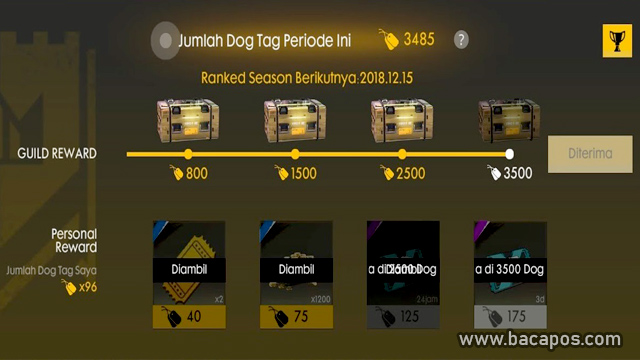 Tiket Custom Room FF Terbaru