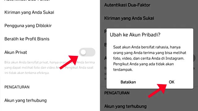 cara menambah followers ig Ubah Akun Menjadi Publik