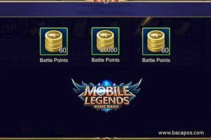 Cara Mendapatkan Battle Point ML Gratis, free battle point mobile legend