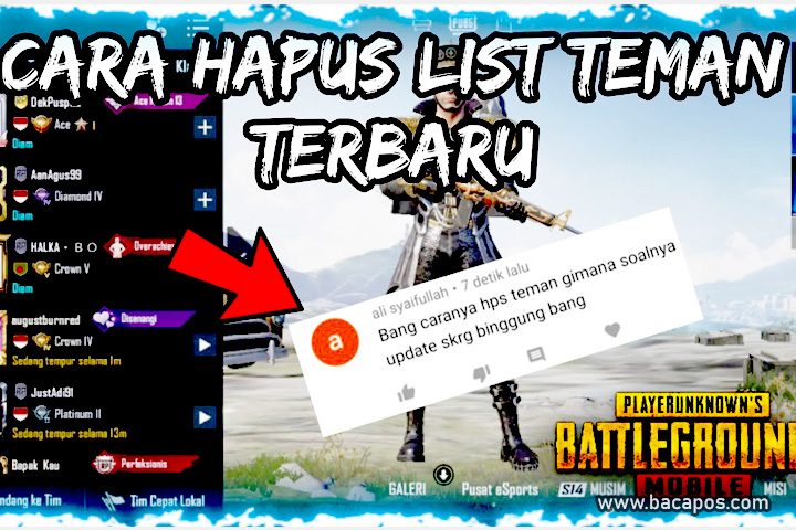 Cara Menghapus Teman Di PUBG Hapus Pertemanan di Game PUBG Mobile