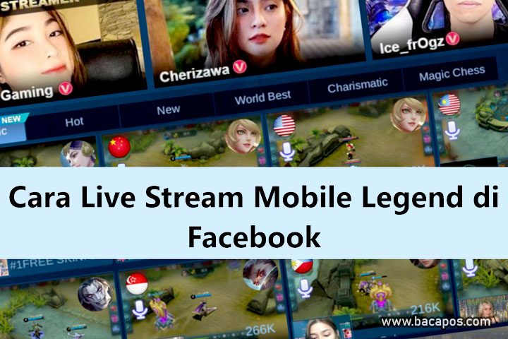 Cara live streaming mobile legend di facebook gaming tanpa aplikasi