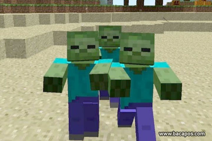 Fakta mob zombie di game minecraft